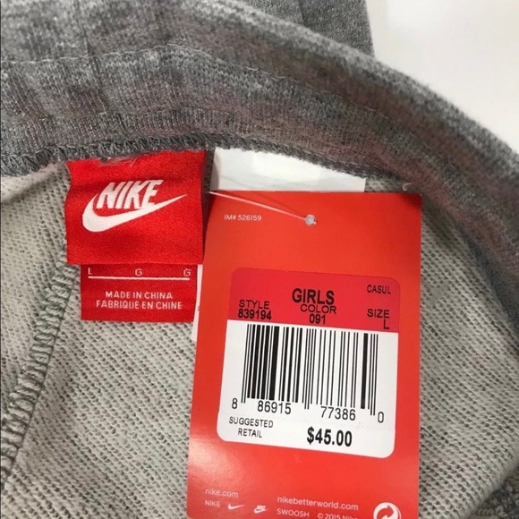 Nike Grey Cotton Jogger Pants - Picture 16 of 16